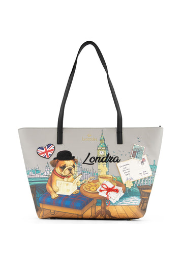 BORSA A SPALLA BRACCIALINI CARTOLINE B19164 LONDRA