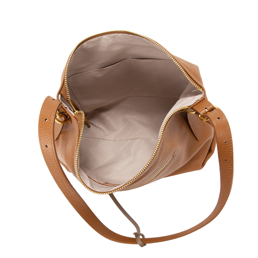 BORSA A SPALLA DONNA PELLETTERIA VENETA D25124 NERO