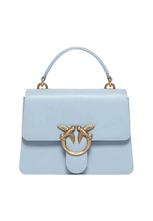 BORSA PINKO LOVE ONE TOP HANDLE MINI LIGHT 100071 A0F1 E37Q AZZURRO CELESTE
