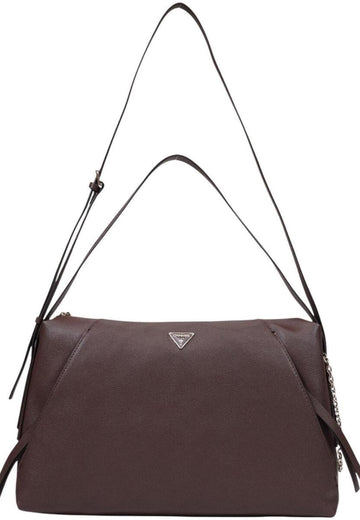 BORSA A SPALLA DONNA GUESS DEVON BG974518 BROWN