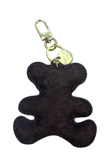 PORTACHIAVI CHARM ORSETTO PASHBAG 20418 SUEDE MARRONE