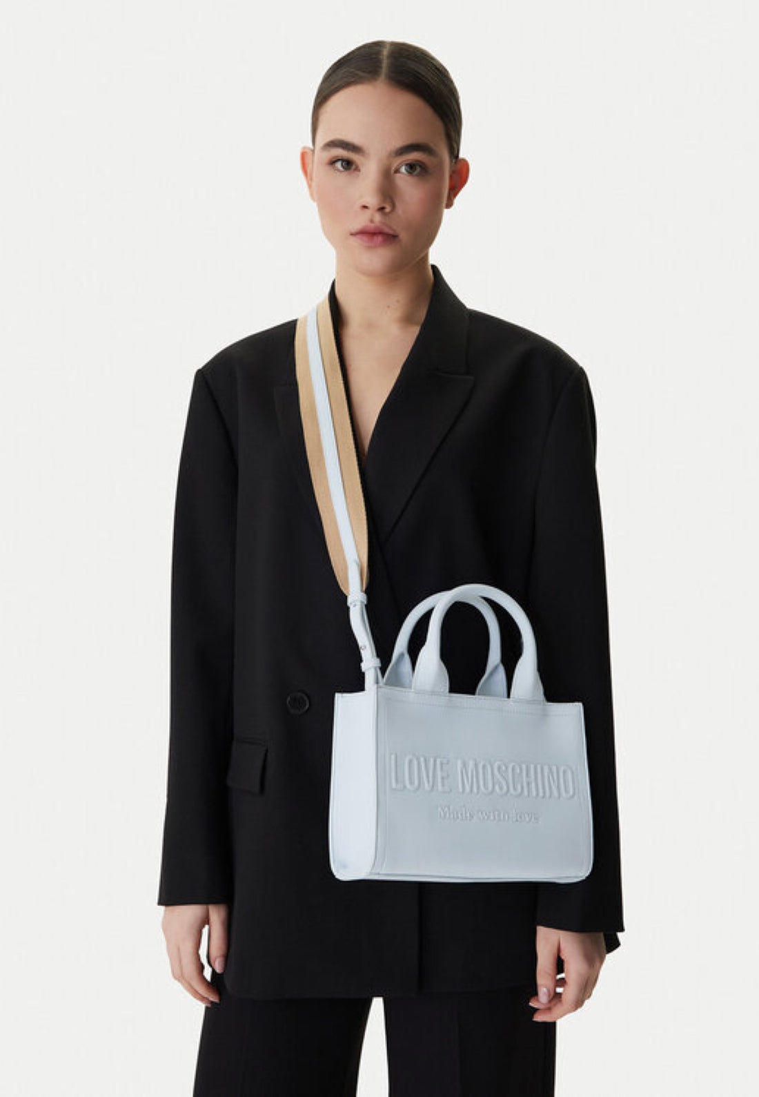 BORSA A MANO E TRACOLLA LOVE MOSCHINO JC4044PP1OLE CELESTE