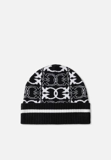 CAPPELLO CUFFIA PINKO 105991 A2YO ZZ2 NERO-BIANCO