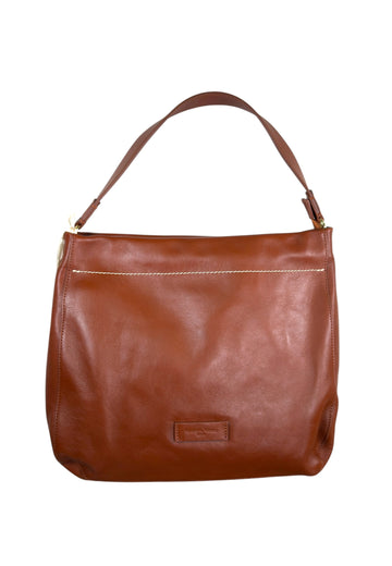 BORSA A SPALLA DONNA PELLETTERIA VENETA F26201 CUOIO