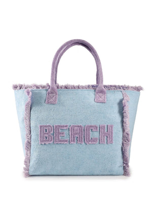 BORSA DA MARE GRANDE MARIA CELINE MC5302-1 BLU-LILLAC