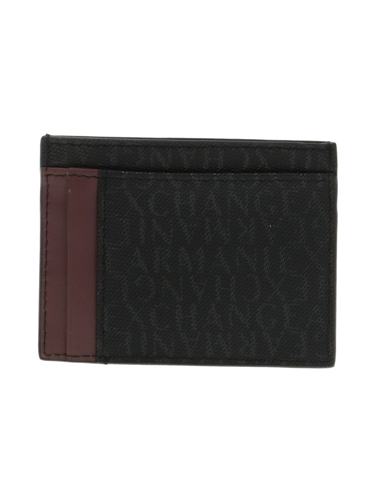 PORTAFOGLIO UOMO ARMANI EXCHANGE C/C POCKET 958053 CC831 32121 NERO-BORDEAUX