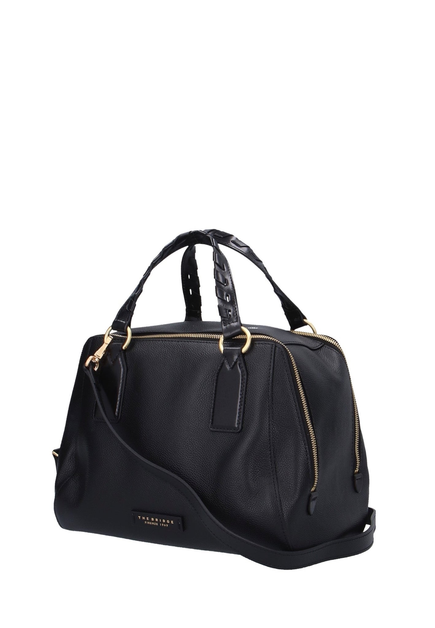 BORSA BAULOTTO A MANO E TRACOLLA THE BRIDGE INES 045535EN 30 NERO