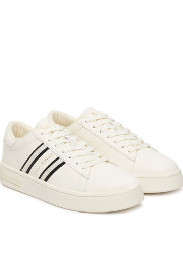 SCARPE DONNA ARMANI EXCHANGE XW002231 AF21421 M0017 OFF WHITE-BLACK