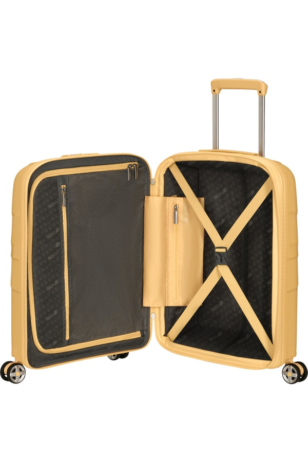 VALIGIA TROLLEY BAGAGLIO A MANO ESPANDBILE AMERICAN TOURISTER STARVIBE 146370 METALLIC BANANA