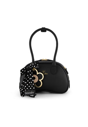 BORSA A MANO E TRACOLLA BAULETTO BRACCIALINI BETH B19225 NERO