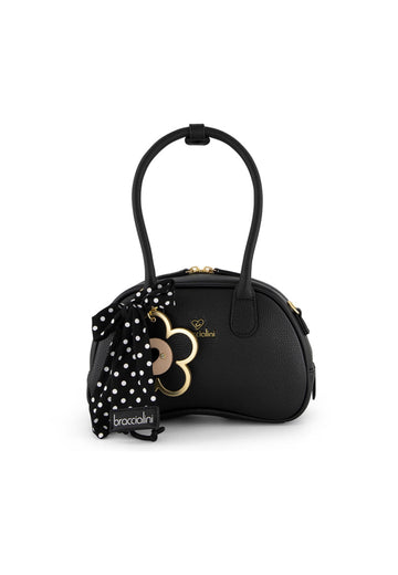 BORSA A MANO E TRACOLLA BAULETTO BRACCIALINI BETH B19225 NERO