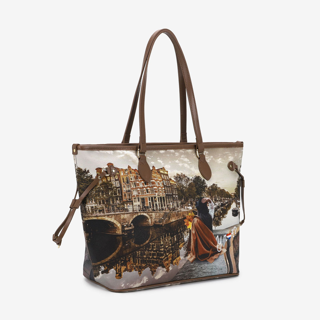 YNOT YES-319F5 AUTUMN SHOPPING BAG IN HOLLAD