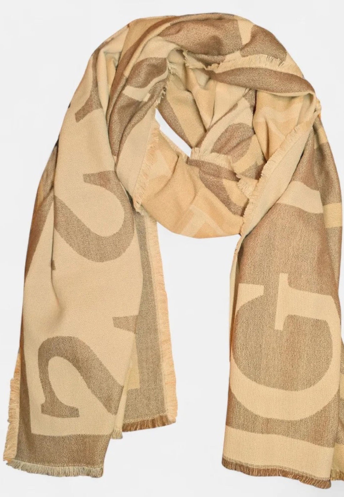 SCIARPA UOMO GUESS AM9534VIS03 BEIGE MARRONE