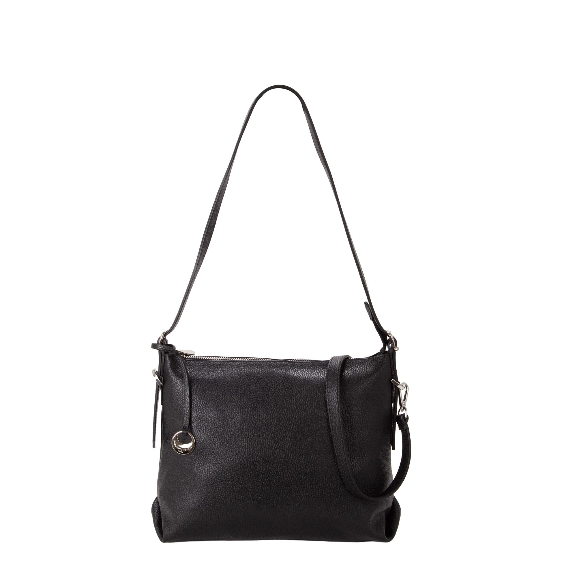BORSA A SPALLA DONNA PELLETTERIA VENETA D25124 NERO
