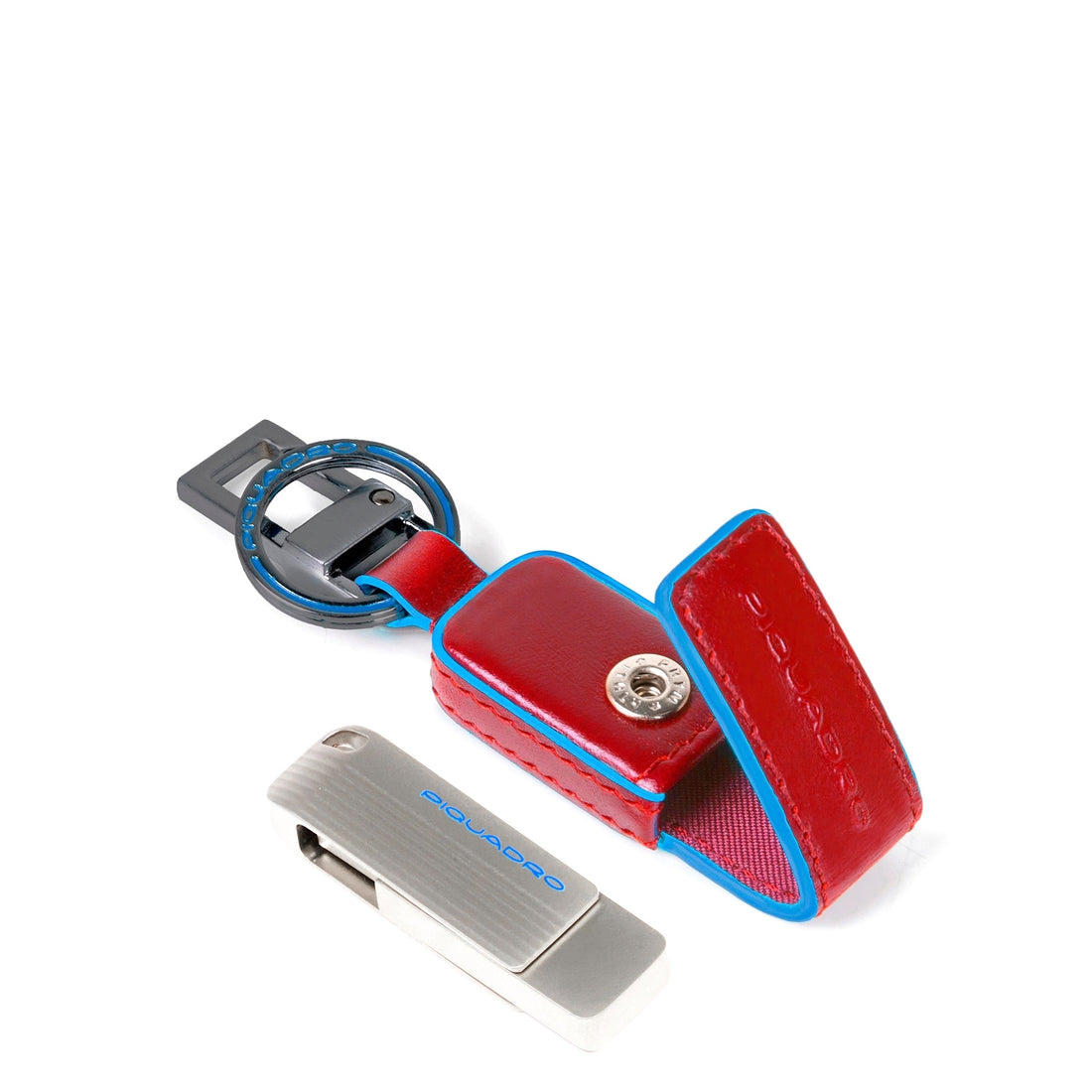 PORTACHIAVI CON CHIAVETTA USB PIQUADRO BLUE SQUARE AC6567B2 ROSSO
