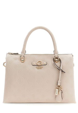 BORSA A MANO E TRACOLLA DONNA GUESS DITA PD760206 LIGHT TAUPE LOGO
