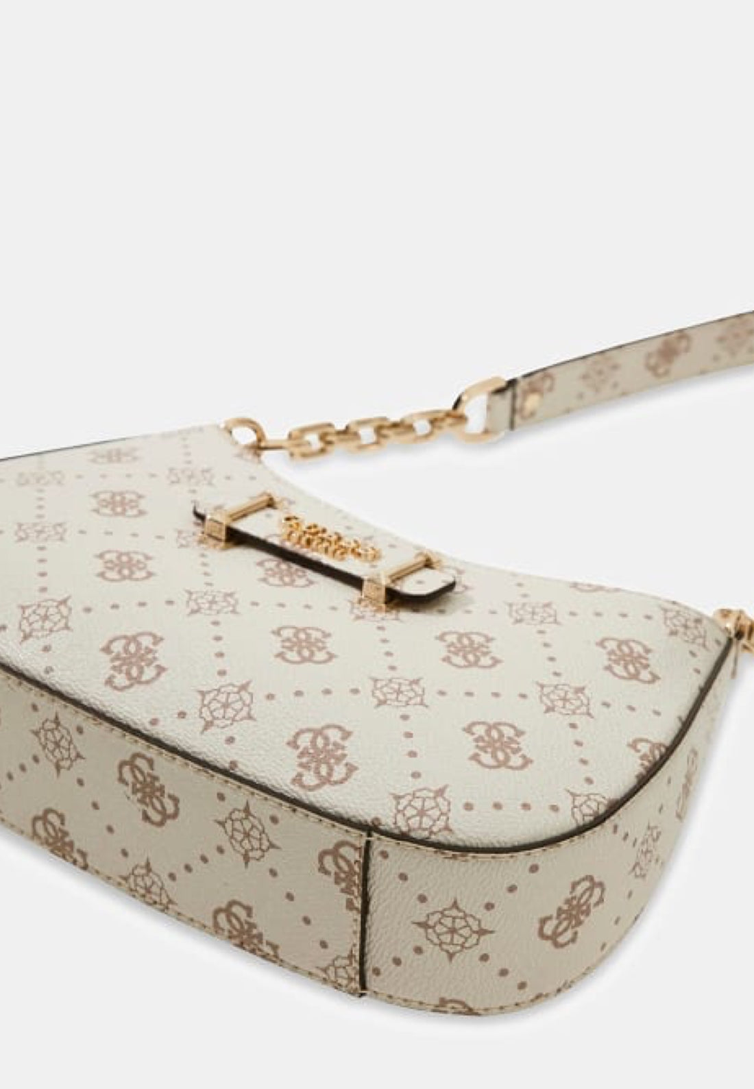 BORSA A SPALLA GUESS CARRIE LOGO GP989818 VANILLA LOGO
