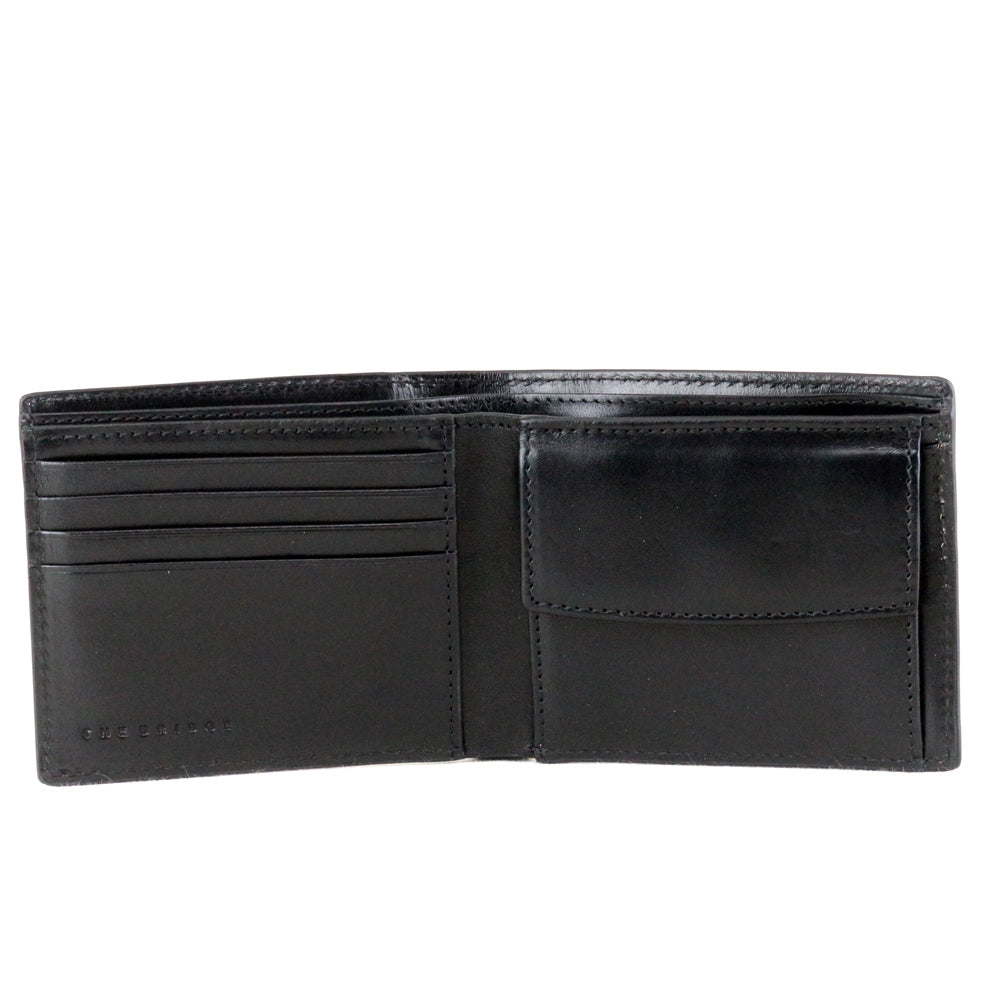 THE BRIDGE MEN'S WALLET WITHOUT FLAP 01455401 BLACK
