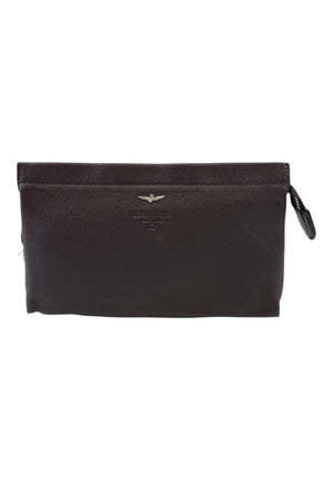 POCHETTE DA POLSO UOMO IN PELLE AERONAUTICA MILITARE AM-570 MORO