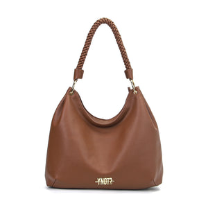 BORSA A SPALLA DONNA YNOT ZAN-003F7 MOGANO