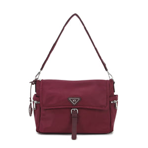 BORSA A SPALLA E TRACOLLA NYLON DONNA YNOT STE-007F7 CHERRY