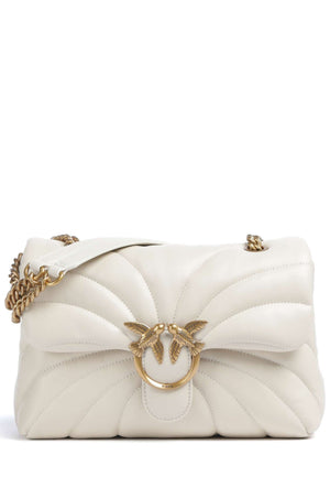 BORSA PINKO LOVE PUFF MINI BUTTERFLY 100039 A1EX Z14Q BIANCO