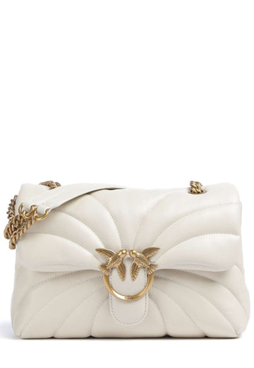 BORSA PINKO LOVE PUFF MINI BUTTERFLY 100039 A1EX Z14Q BIANCO