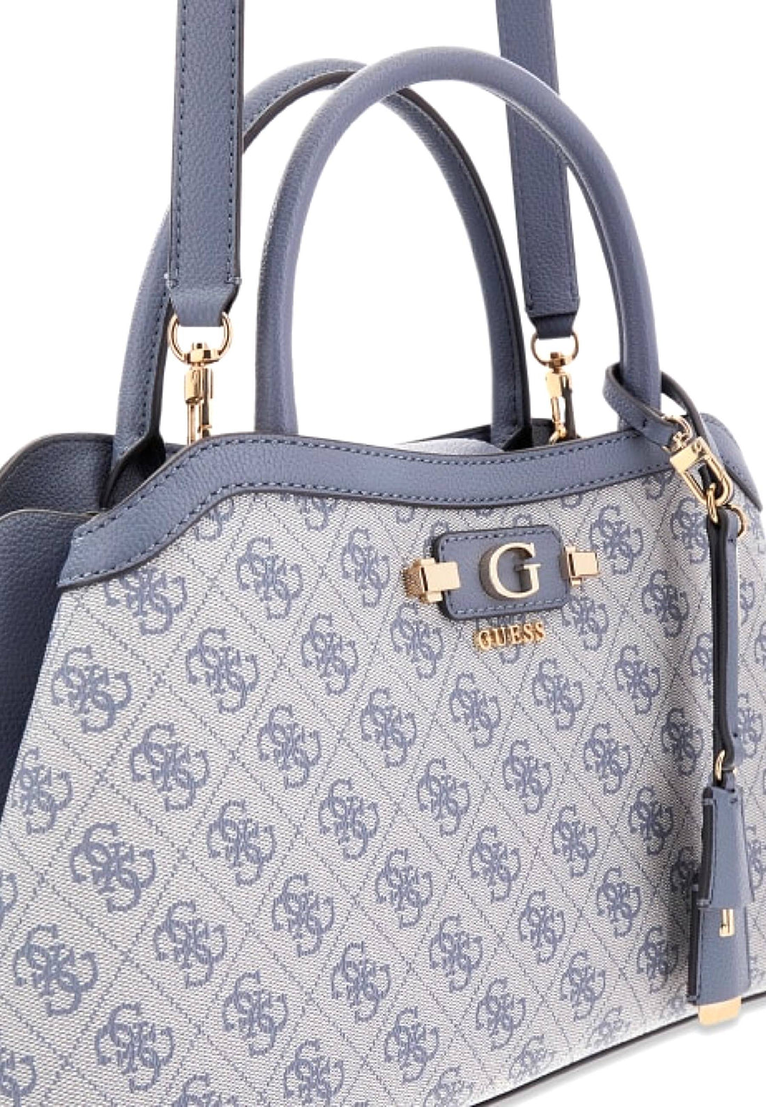BORSA A MANO E TRACOLLA  DONNA GUESS LINDSEY SG974906 SLATE LOGO