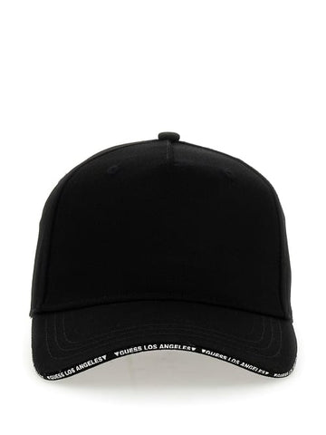 CAPPELLO BERRETTO CON VISIERA UOMO GUESS AM9402COT01 BLACK