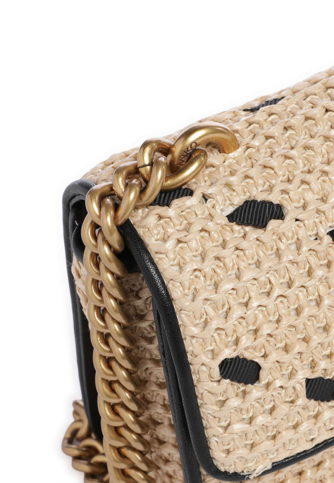 BORSA PINKO LOVE ONE MINI 104550 A1RL HZ3Q PAGLIA-NERO