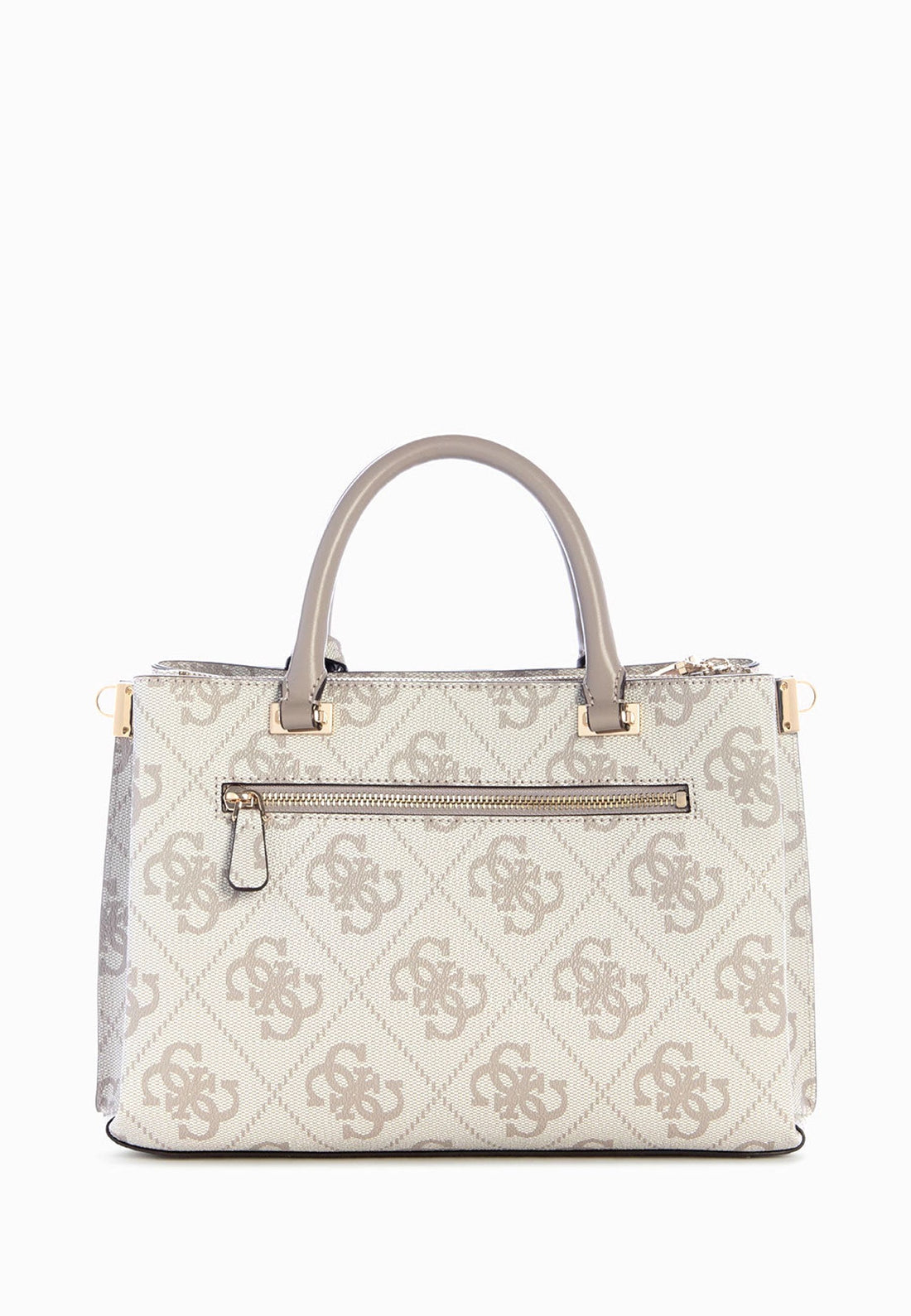 BORSA A MANO E TRACOLLA GUESS ERENIA SO783806 DARK TAUPE LOGO