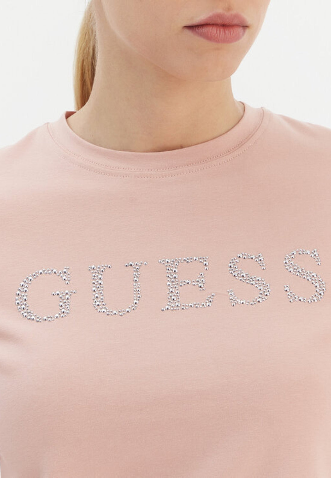 MAGLIA T-SHIRT DONNA GUESS V6RI20J1314 ROSA