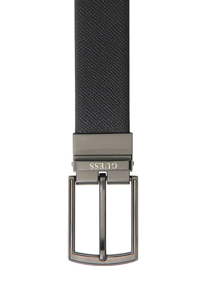 CINTURA GUESS UOMO REVERSIBILE BM7823P5335 BLACK