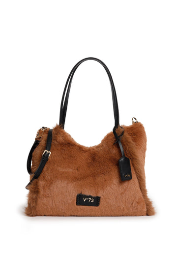BORSA A MANO E TRACOLLA V°73 SMERALDO 73BSA4I03 CANNELLA-NERO