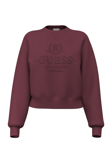 MAGLIA FELPA DONNA GUESS V6BQ05K6264 G596 BORDEAUX