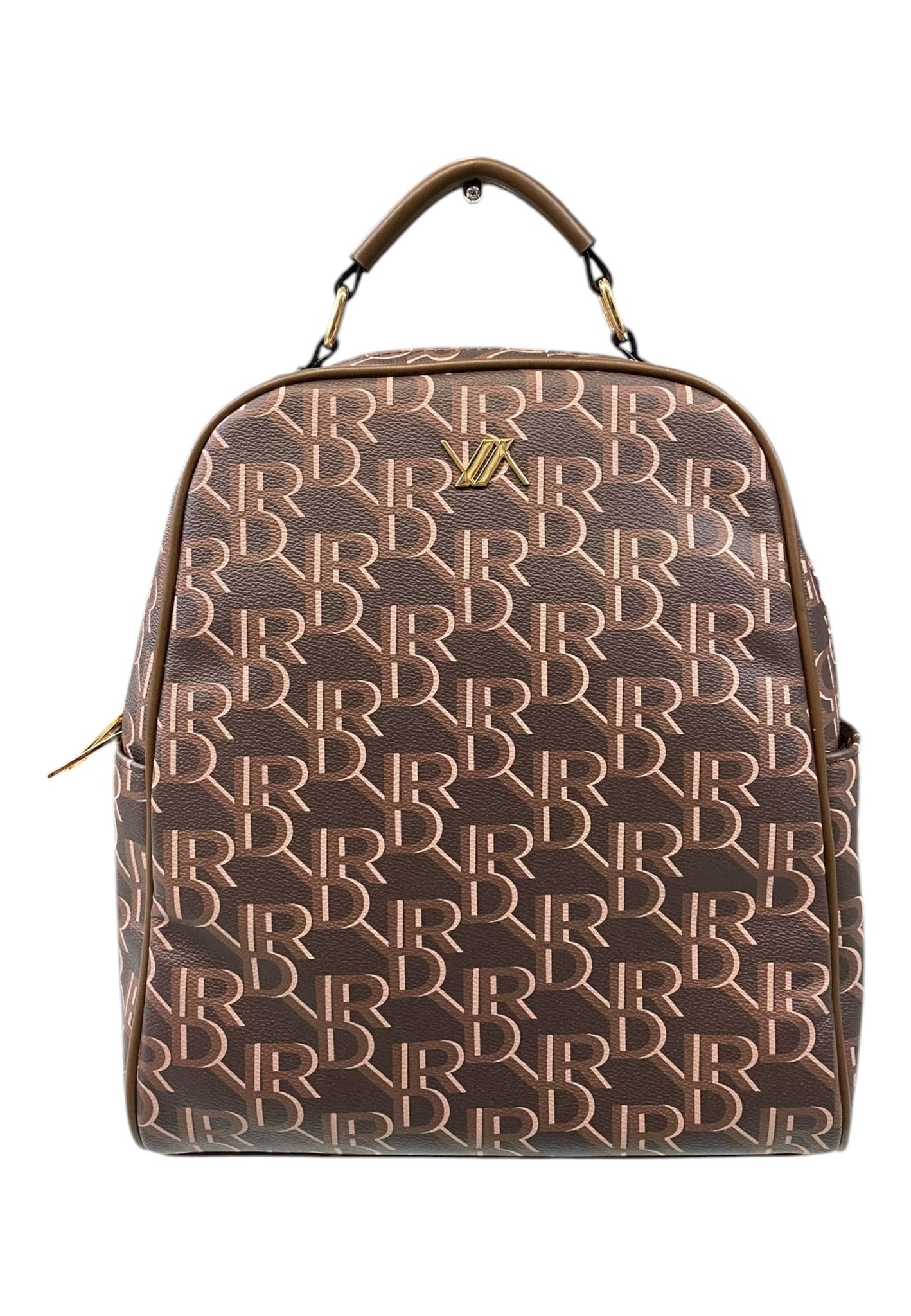 ZAINO LOGATO DONNA VERDE 16-0008230 MARRONE