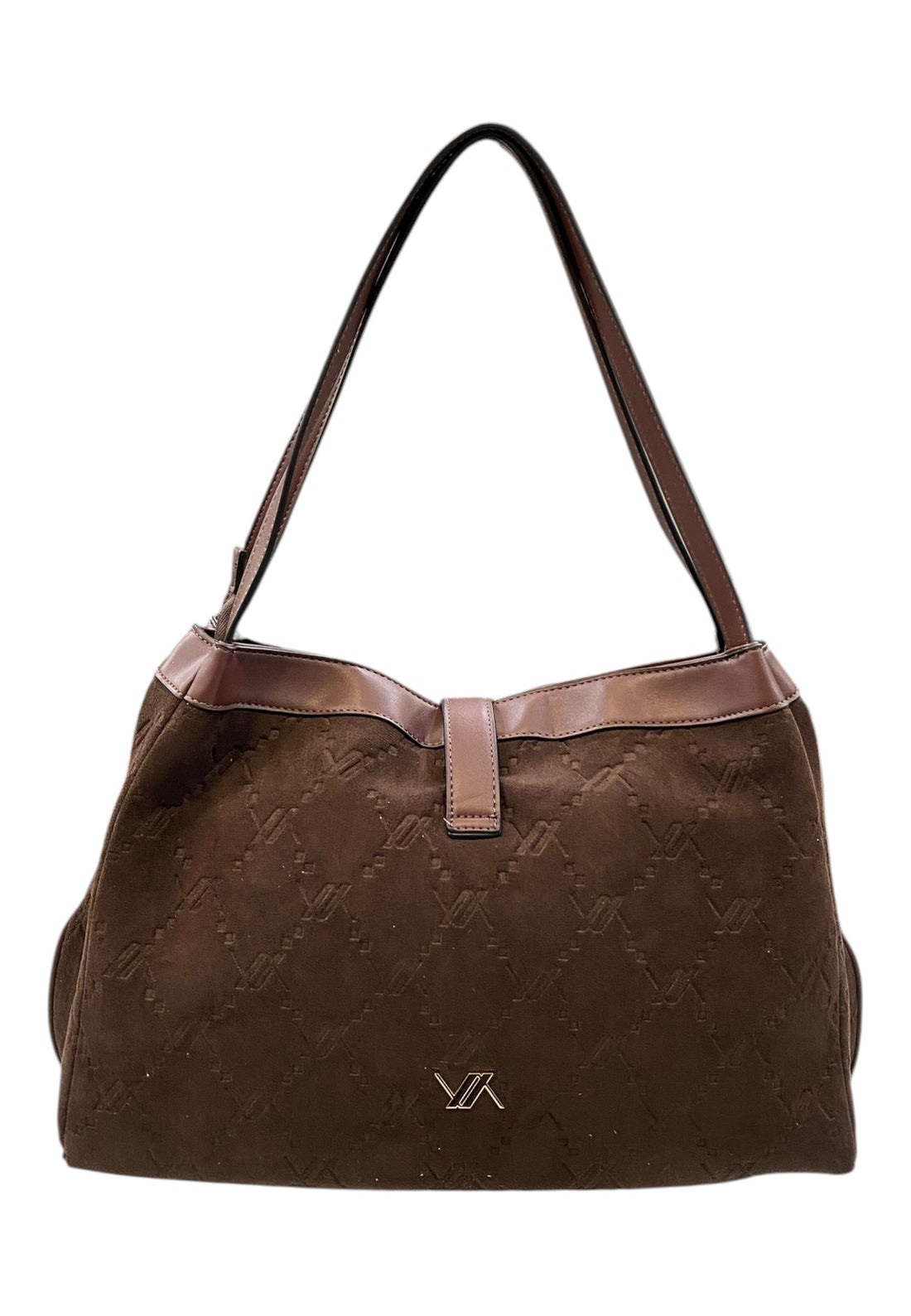 BORSA A SPALLA DONNA VERDE 16-0008260 MARRONE