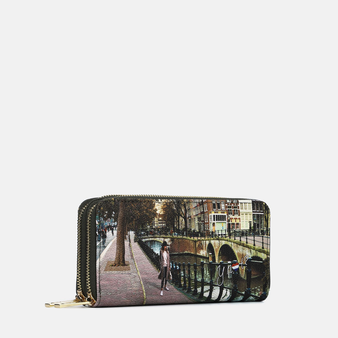 PORTAFOGLIO YNOT DOPPIA ZIP YES-568F6 AMSTERDAM BRIDGE