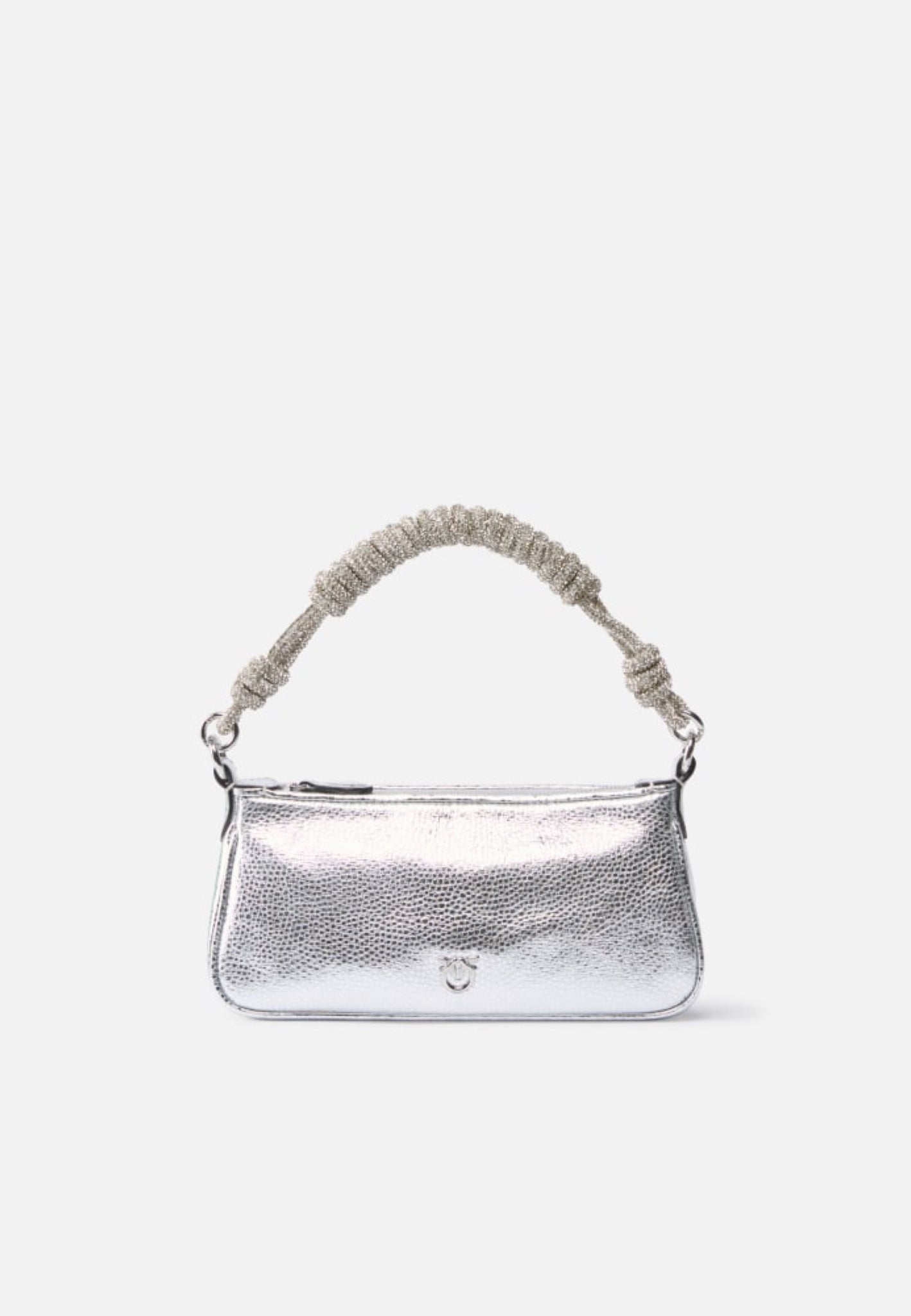 BORSA PINKO HALF MOON HORIZONTAL MINI 105915 A2WD ZZFN SILVER