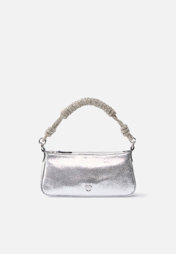 BORSA PINKO HALF MOON HORIZONTAL MINI 105915 A2WD ZZFN SILVER
