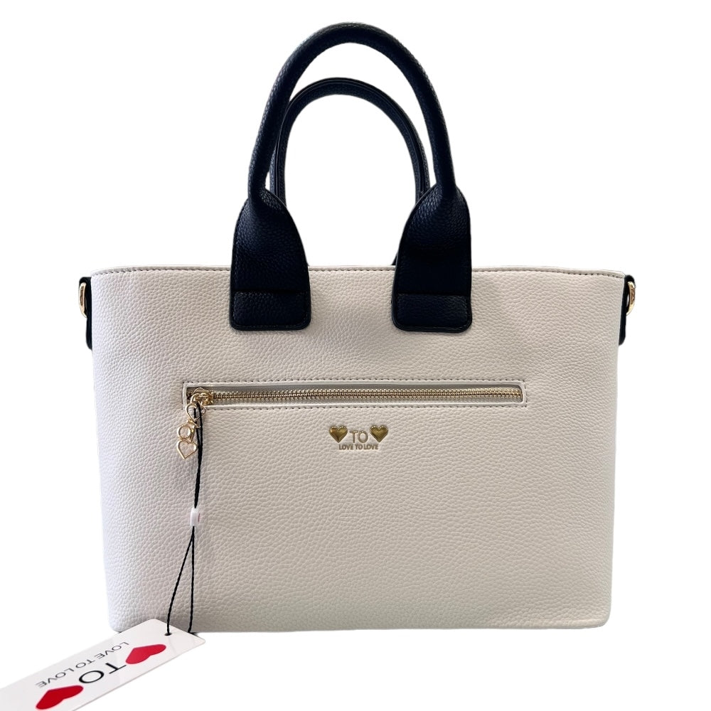 BORSA DONNA LOVE TO LOVE GAI MATTIOLO LO470 BIANCO-BLU