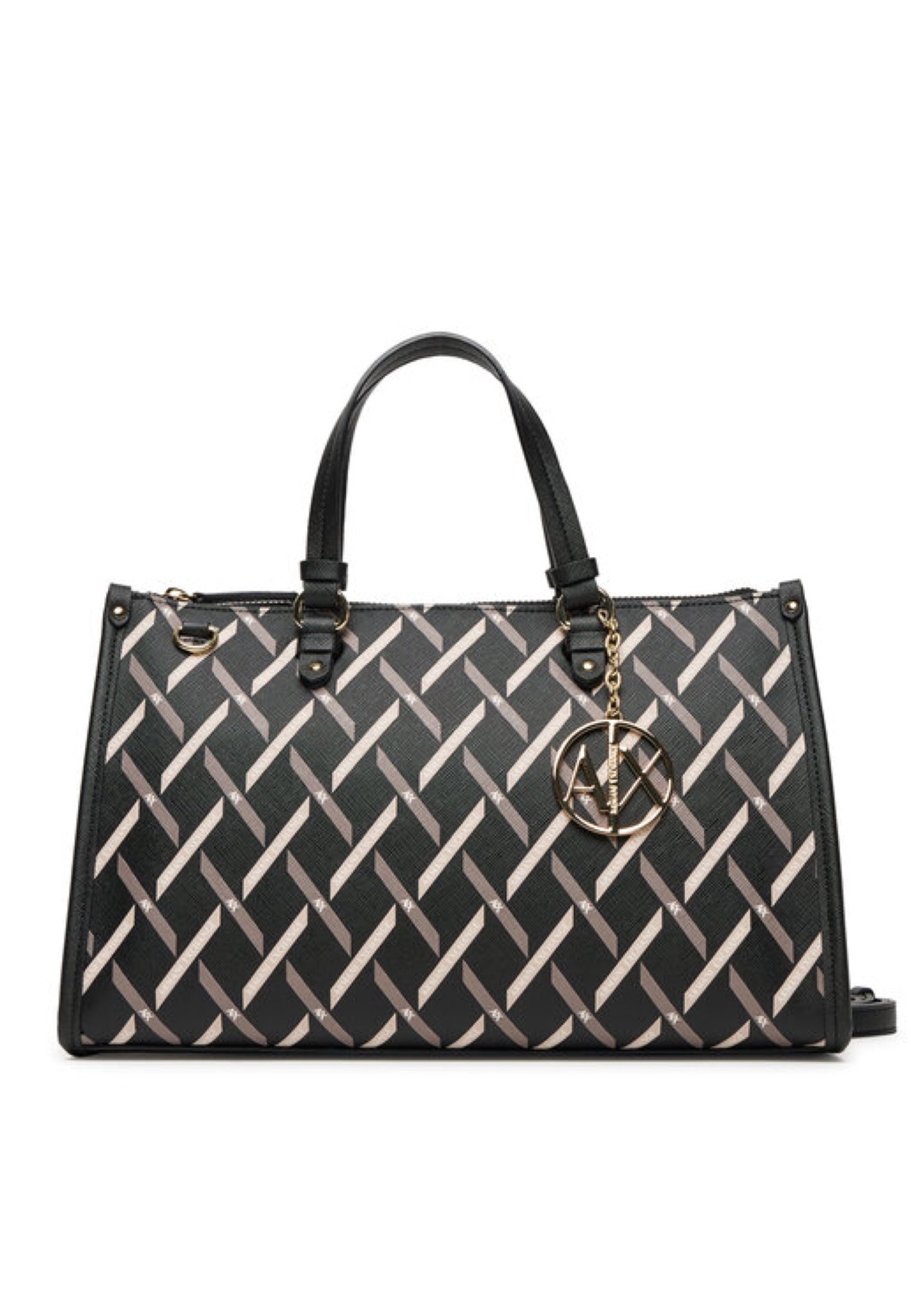 BORSA A MANO E TRACOLLA ARMANI EXCHANGE XW000400 AF17155 MC043 BLACK-BLACK