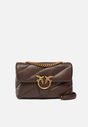 BORSA PINKO LOVE BIG PUFF 100038 A0F2 L74Q MARRONE CASTANO