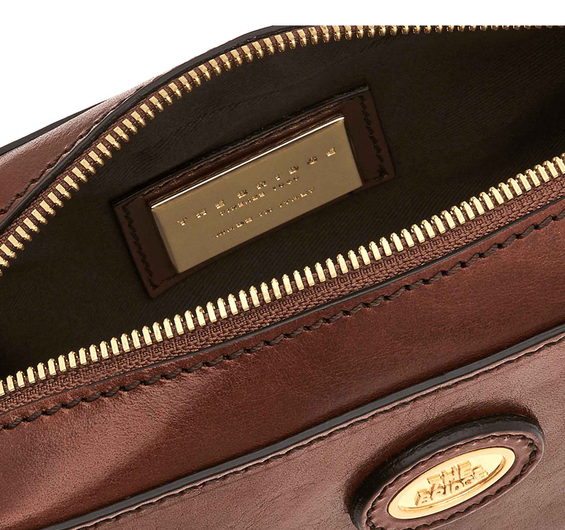 POCHETTE DA POLSO UOMO THE BRIDGE STORY 05363001 14 MARRONE