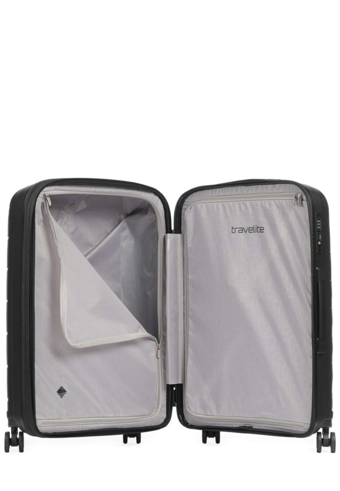 SET DI VALIGIE TRAVELITE RIGIDO BURANO 7734 NERO