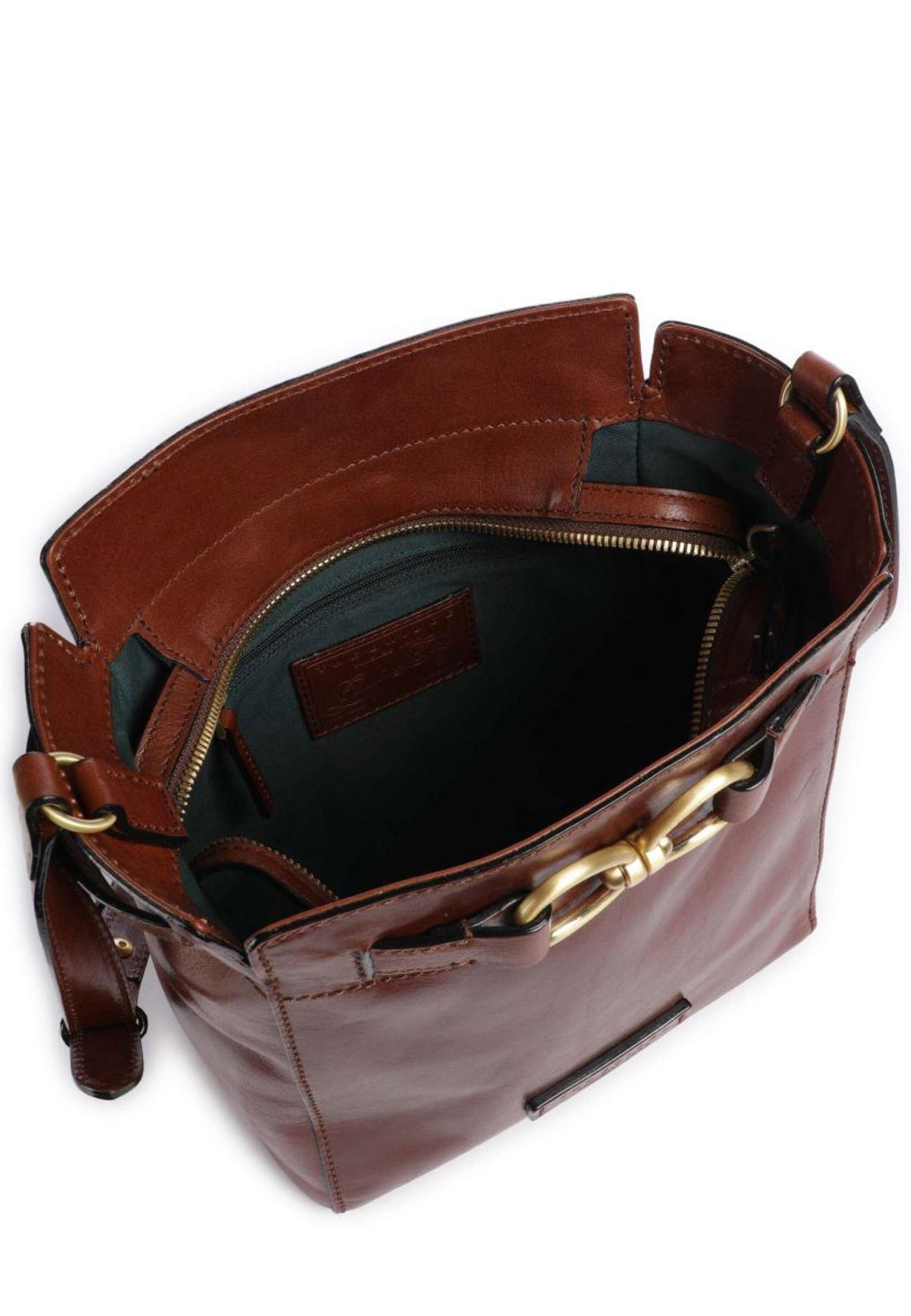 BORSA A SPALLA SECCHIELLO DONNA THE BRIDGE ISOTTA 04641501 14 MARRONE