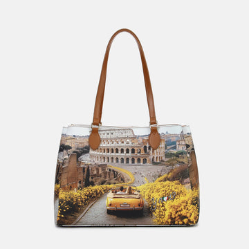 BORSA A SPALLA 3 SCOMPARTI YNOT YES-594S6 SUNSHINE ROME
