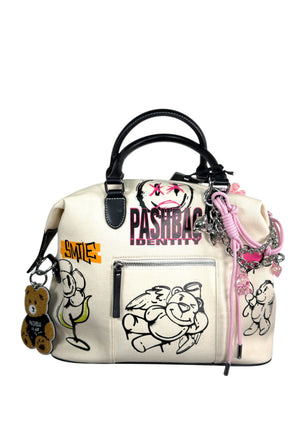 BORSA BAULETTO MAXI PASHBAG POPPY 19532 BEIGE