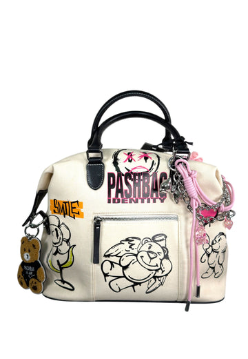 BORSA BAULETTO MAXI PASHBAG POPPY 19532 BEIGE