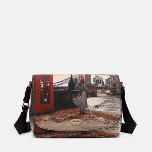 BORSA FLAP YNOT A TRACOLLA YES-631F6 LONDON BRIDGE